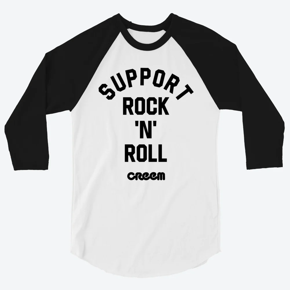 Support Rock 'n' Roll Raglan